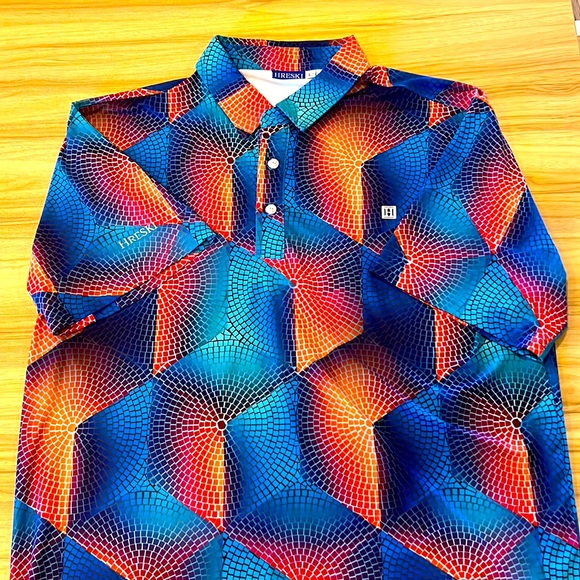 Hreski Other - Hreski Mens Brightly Colored Golf Shirt Large